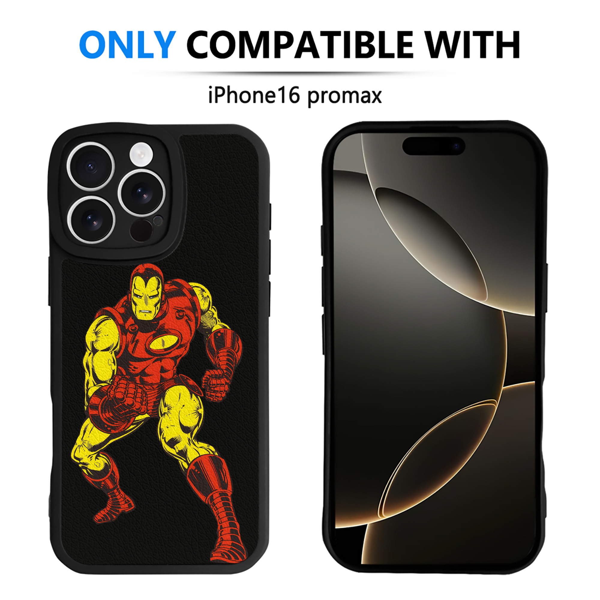 （画像用） アベンジャーズ The Avengers 【iPhone 16シリーズ対応】シリコンスマホケース（レザー調） 材質：シリコン